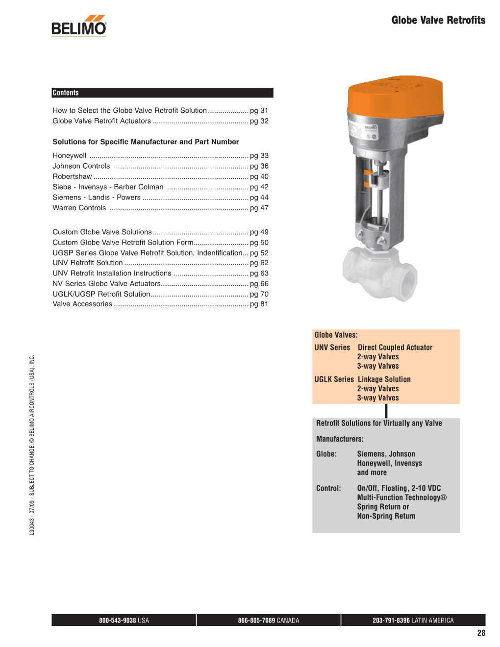 Globe Valve Retrofit Solutions Technical Documentation