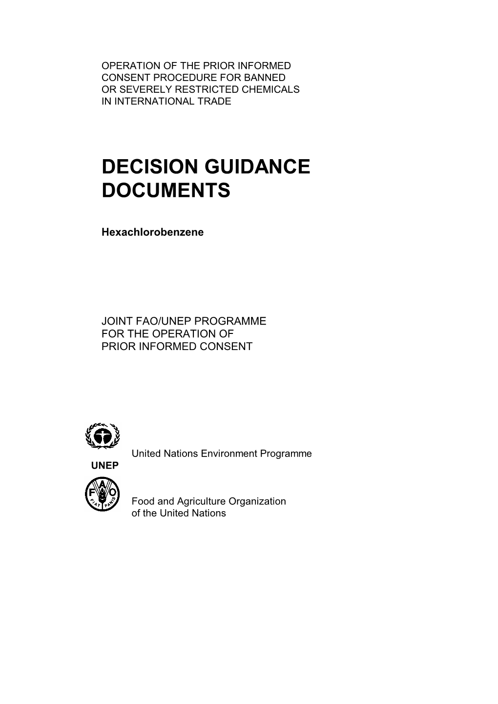 Decision Guidance Documents