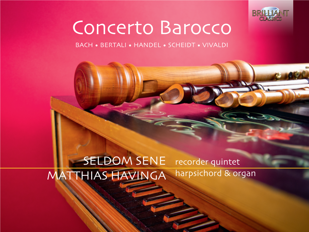 Concerto Barocco BACH • BERTALI • HANDEL • SCHEIDT • VIVALDI