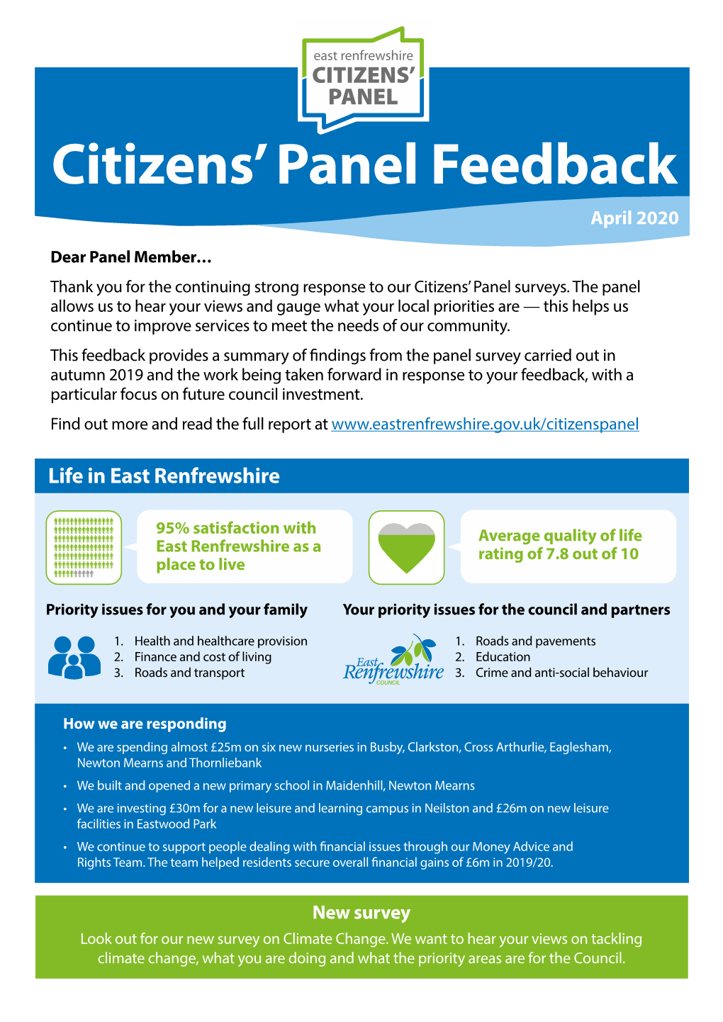 Citizens' Panel Feedback