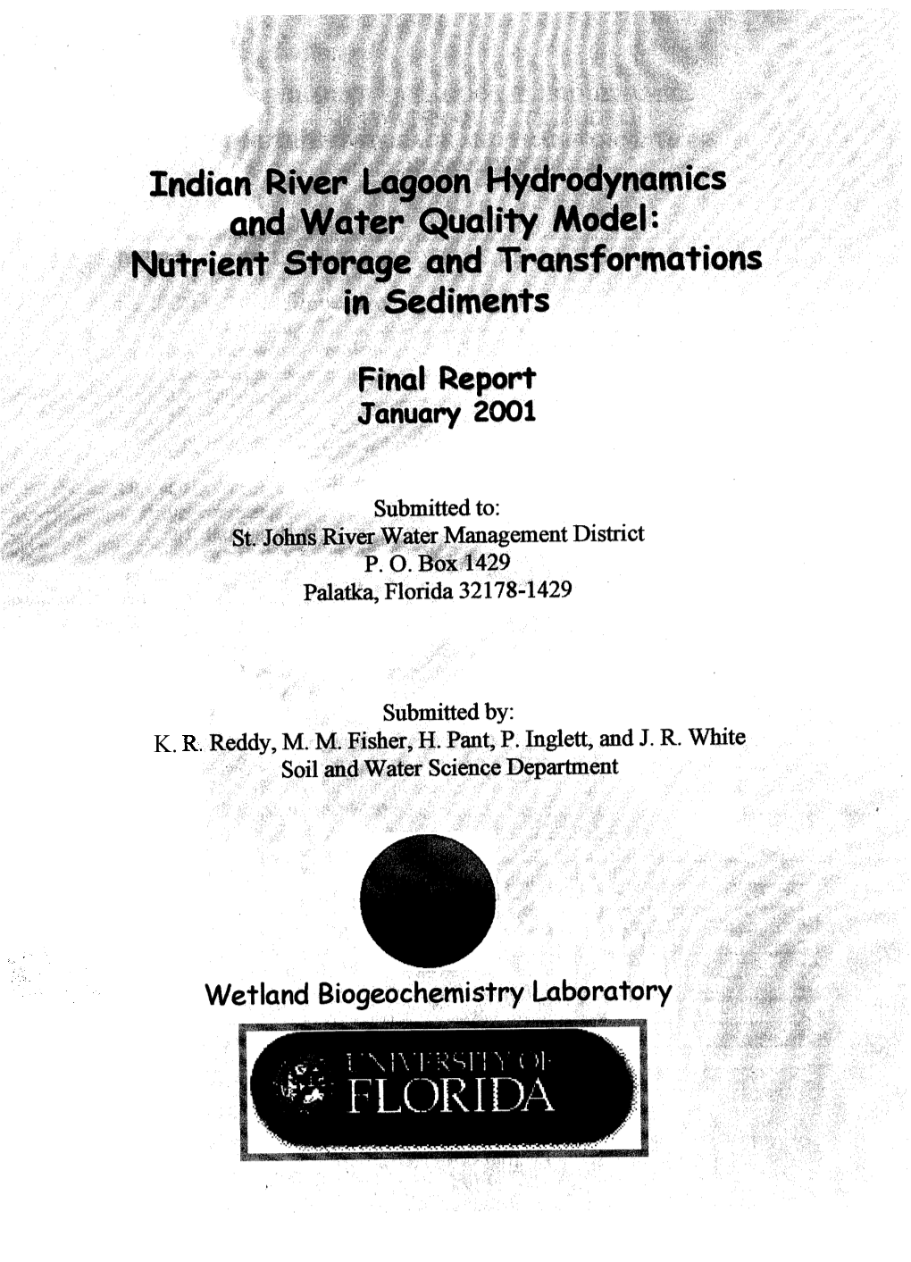 Indian River Lagoon Hydrodynamics and Water Quality Model: Nutrient Storage and Transformations in Sediments