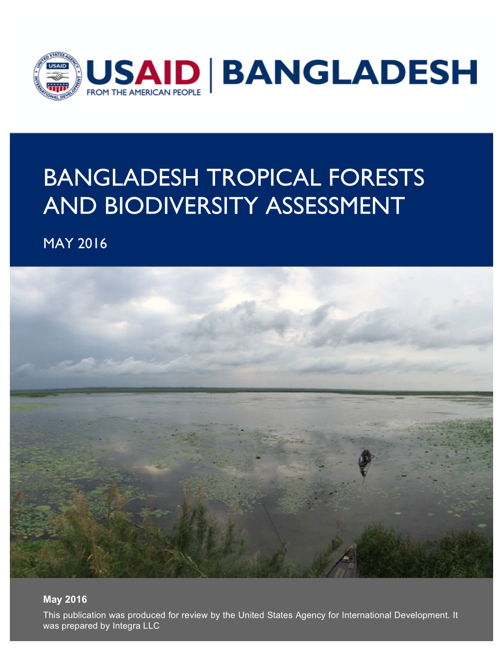 Bangladesh Tropical Forests and Biodiversity Assessment