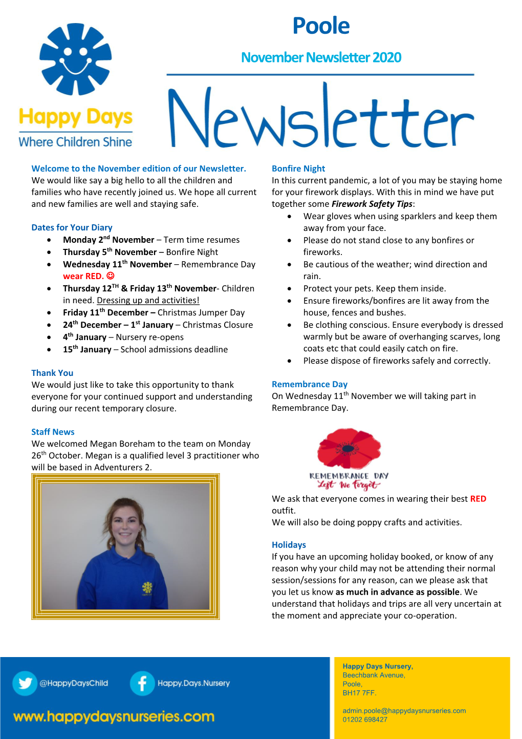 November Newsletter 2020