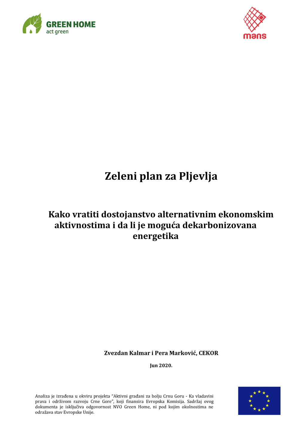 Zeleni Plan Za Pljevlja