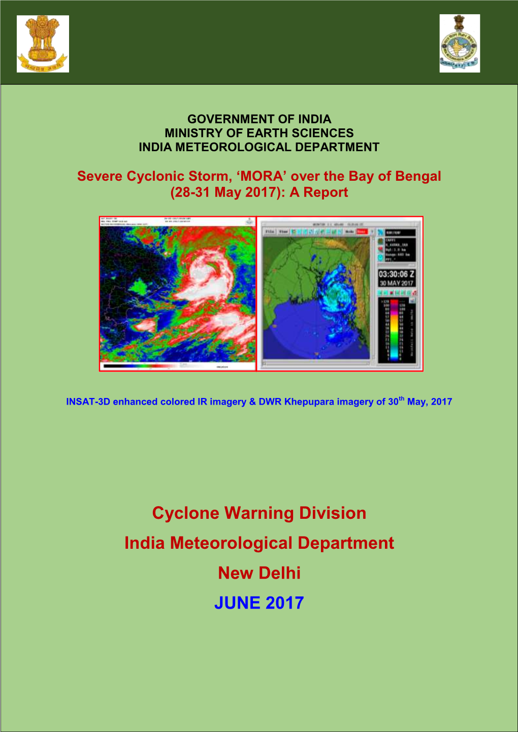 Cyclone Warning Division India Meteorological Department New