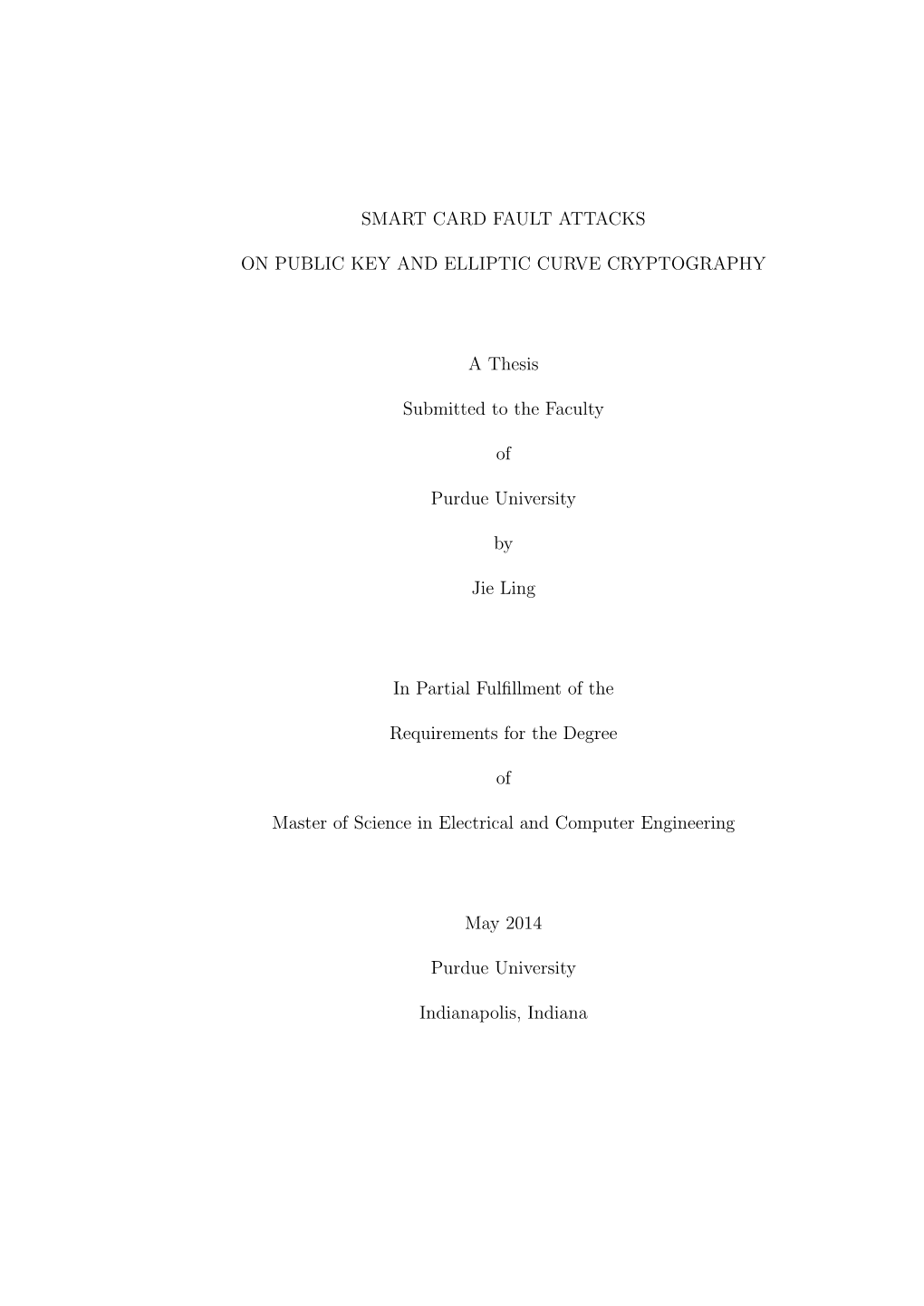 Smart Card Fault Attacks on Public Key and Elliptic Curve Cryptography