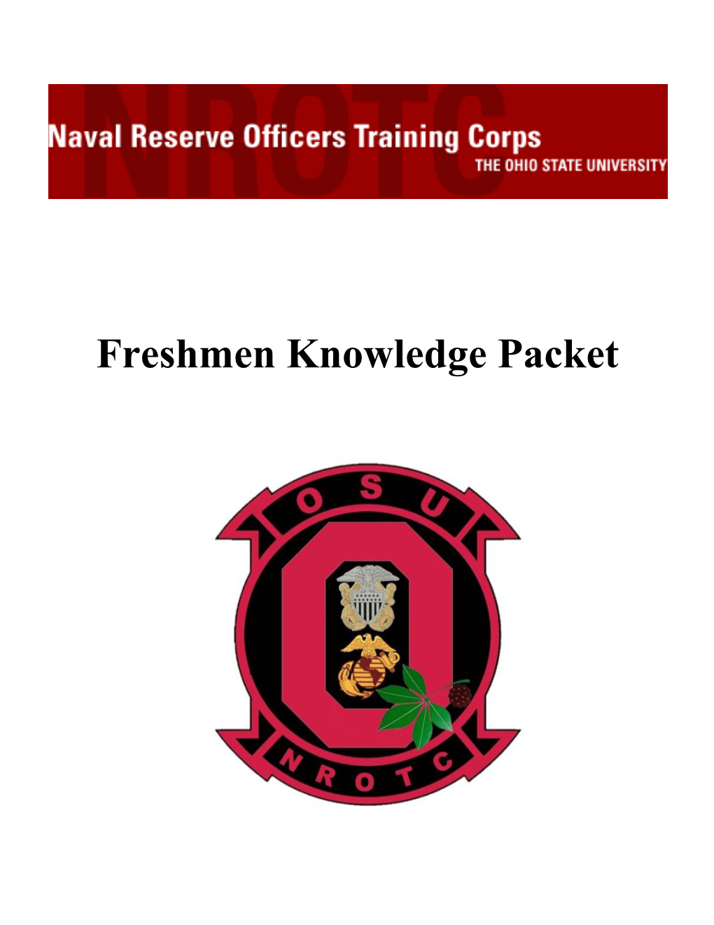 Freshmen Knowledge Packet