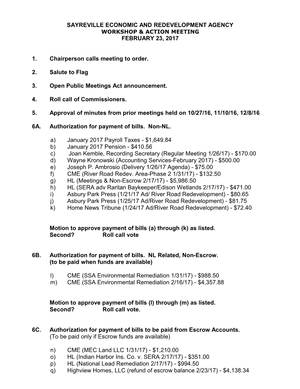 Sayreville Economic and Redevelopment Agency