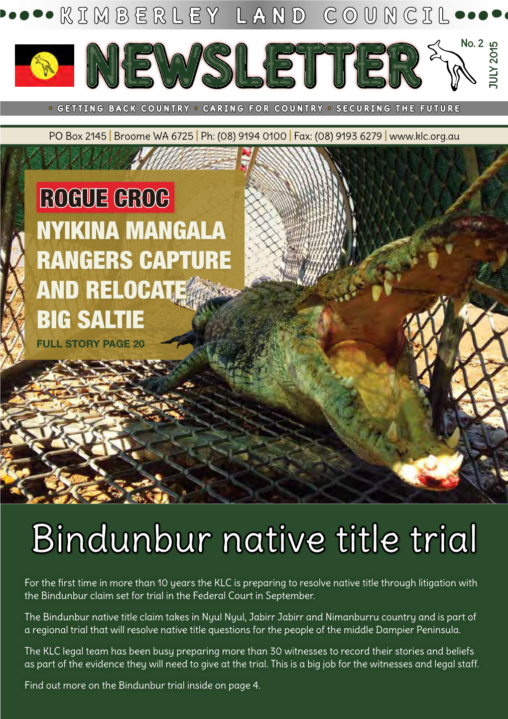 Bindunbur Native Title Trial