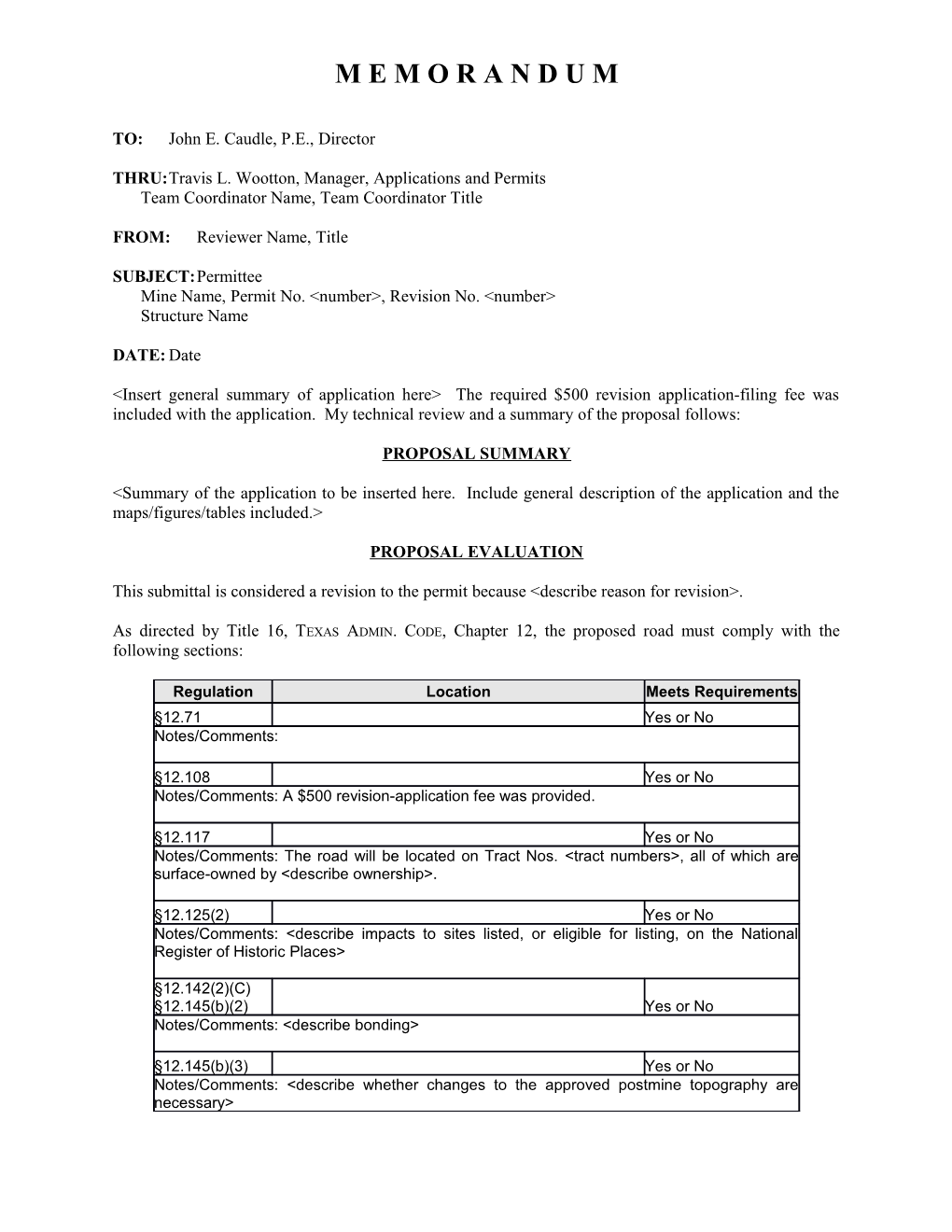 Oak Hill Mine, Permit No. 46B, Revision No. 80