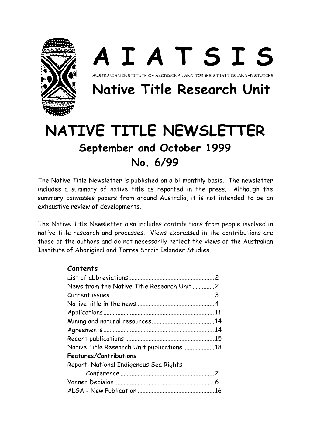 Native Title Research Unit