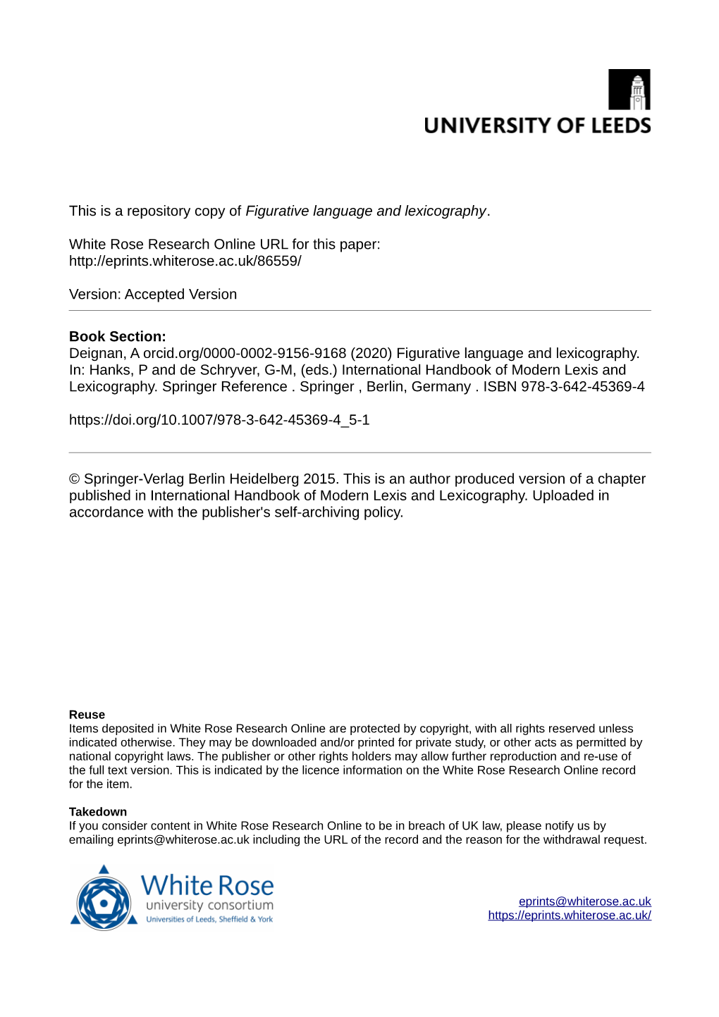 Figurative Language and Lexicography