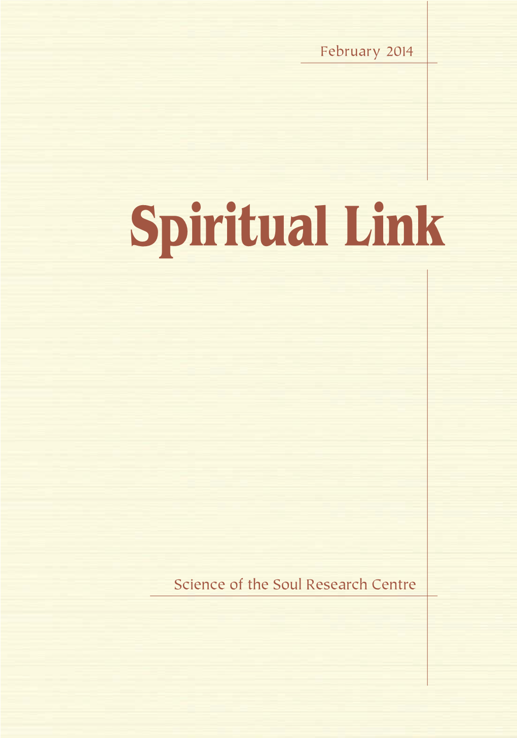 Spiritual Link February 2014