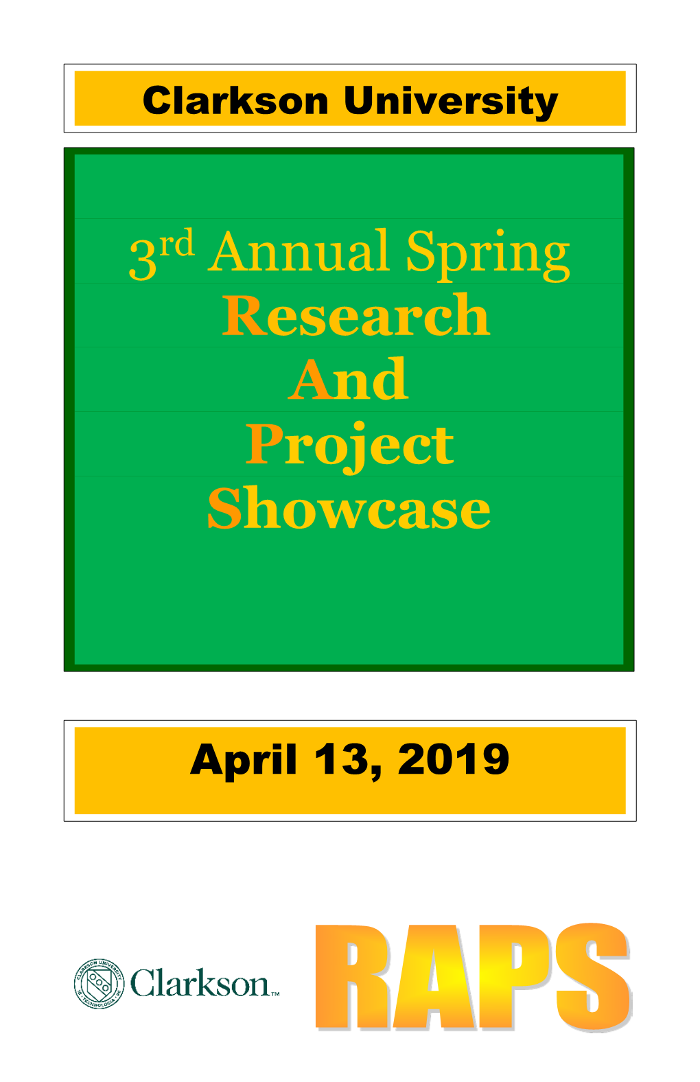 3Rd Annual Spring Research and Project Showcase