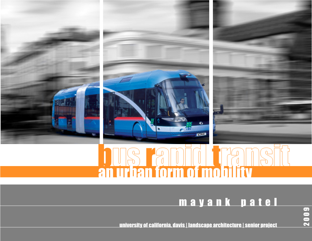 Bus Rapid Transit: an Urban Form of Mobility