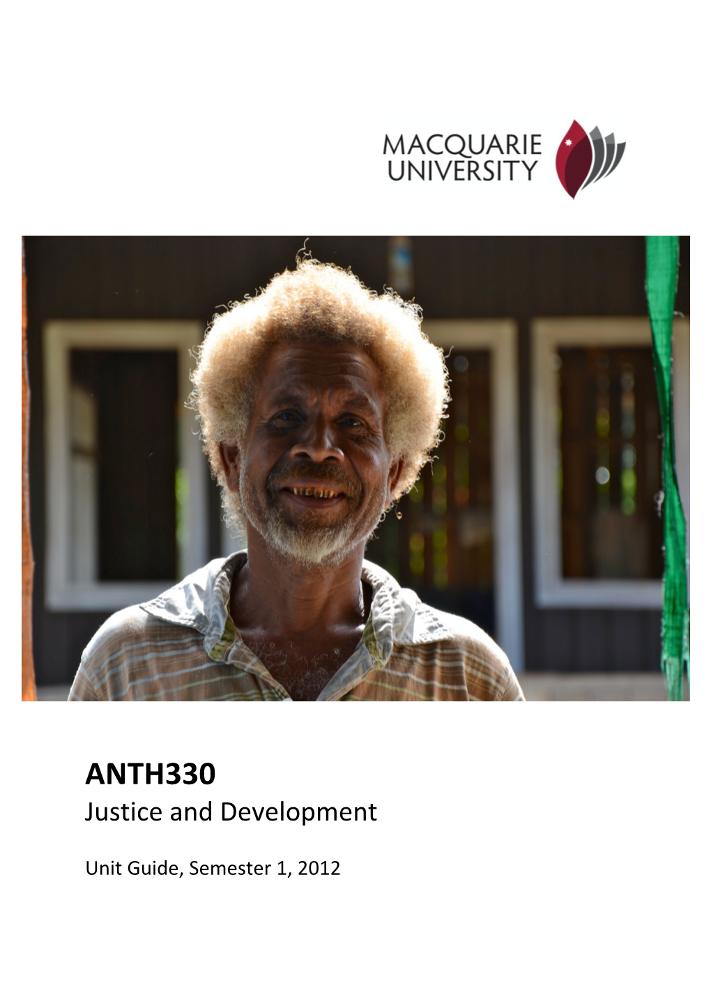 ANTH330 Justice and Development