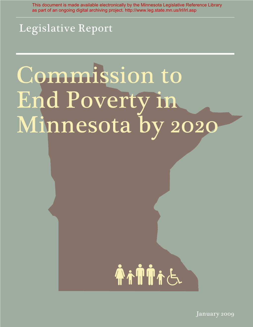 Commission to End Poverty in Minnesota by 2020