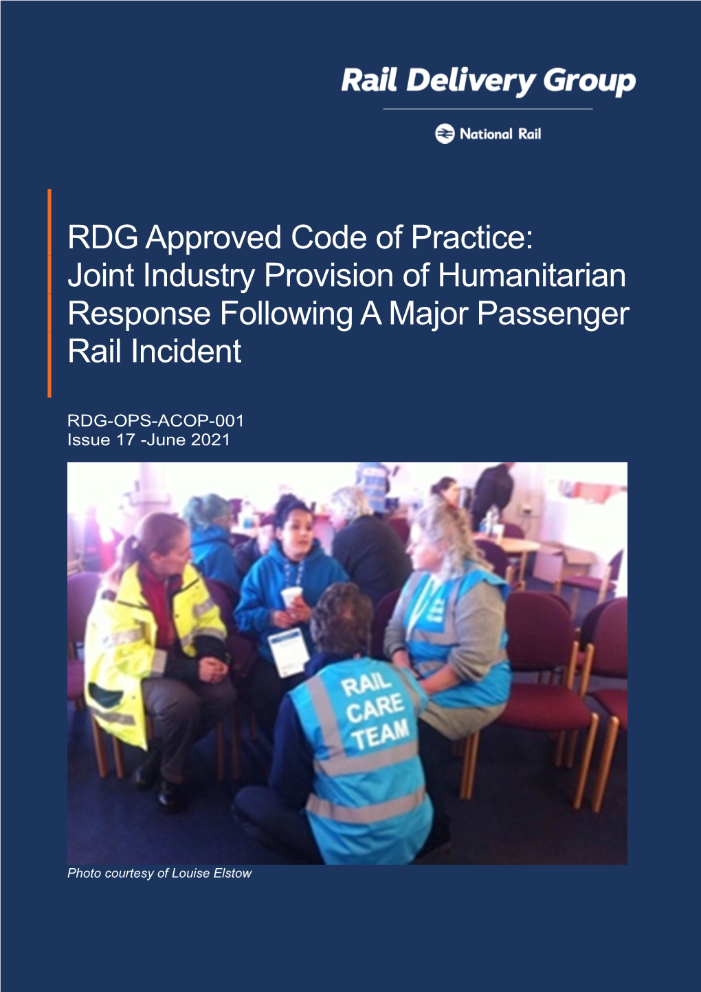 Joint Industry Provision of Humanitarian Response Following a Major Passenger Rail Incident