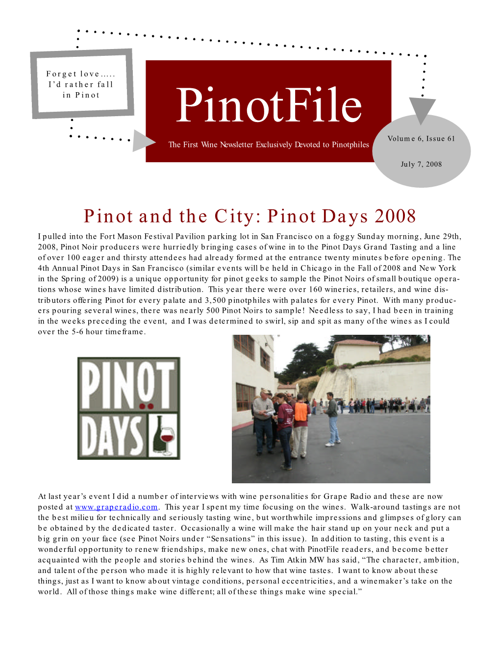 Pinotfile Vol 6, Issue 61