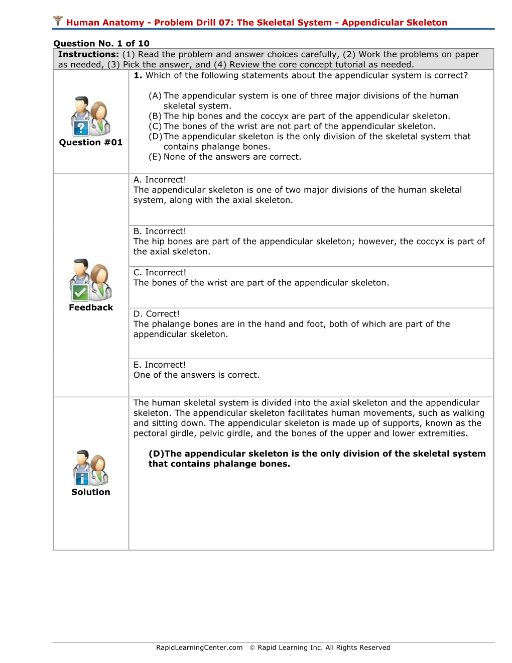 Chemistry Problem Solving Drill