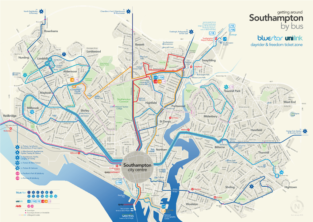 Southampton Some Peak Time Ling Dale & Evening Buses M27 Stop on Wide Lane for U1E