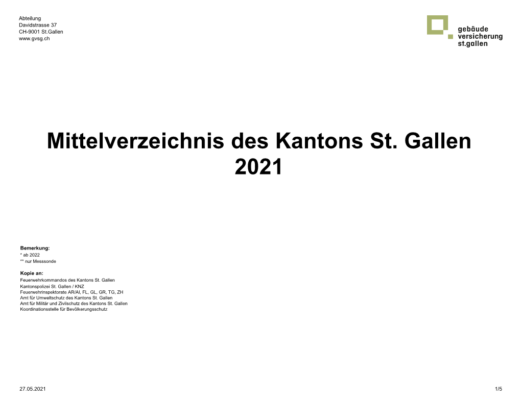 4.40 Mittelverzeichnis 2021