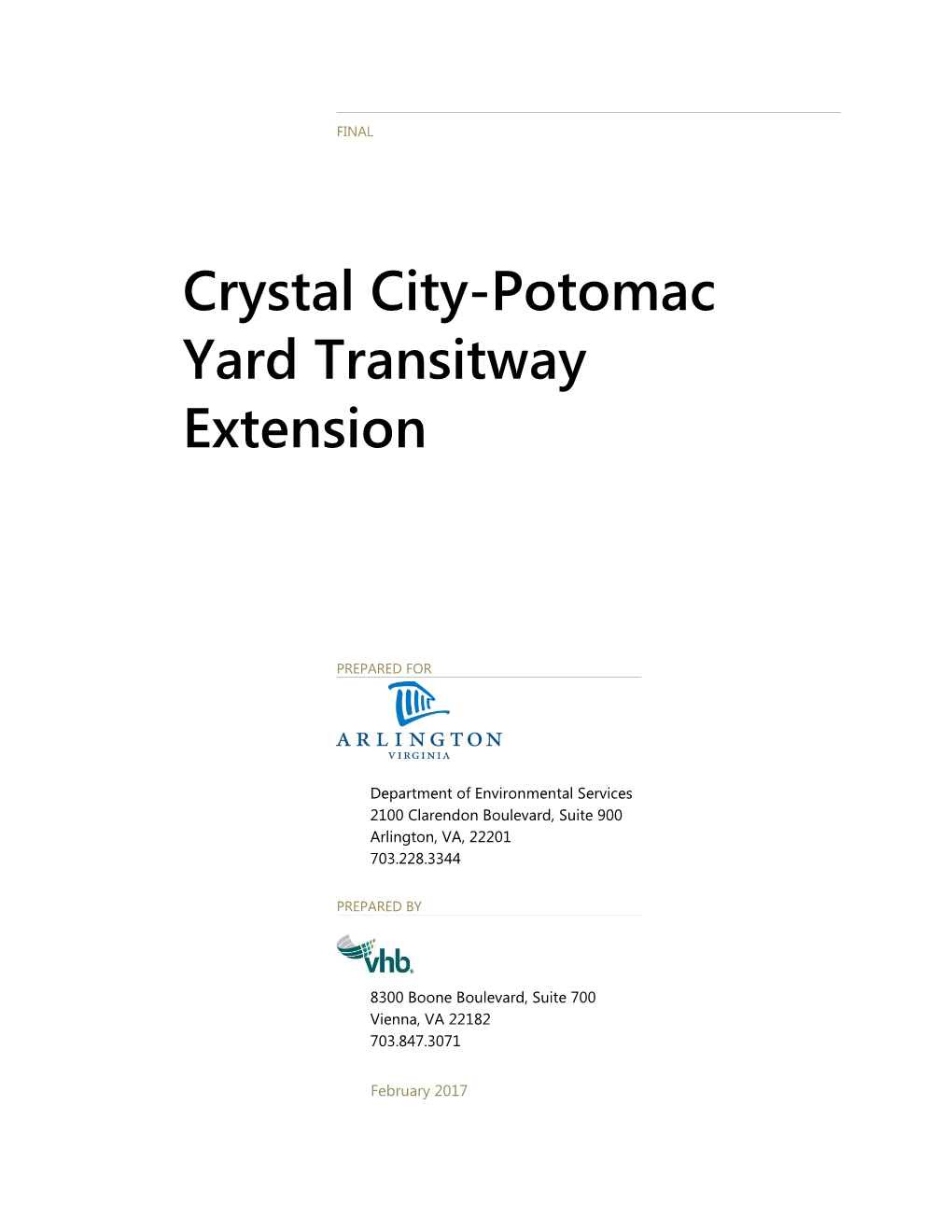 Crystal City-Potomac Yard Transitway Extension