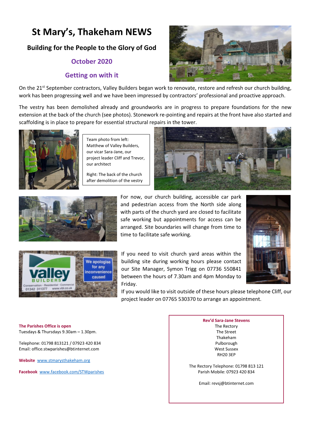 St Mary's, Thakeham NEWS