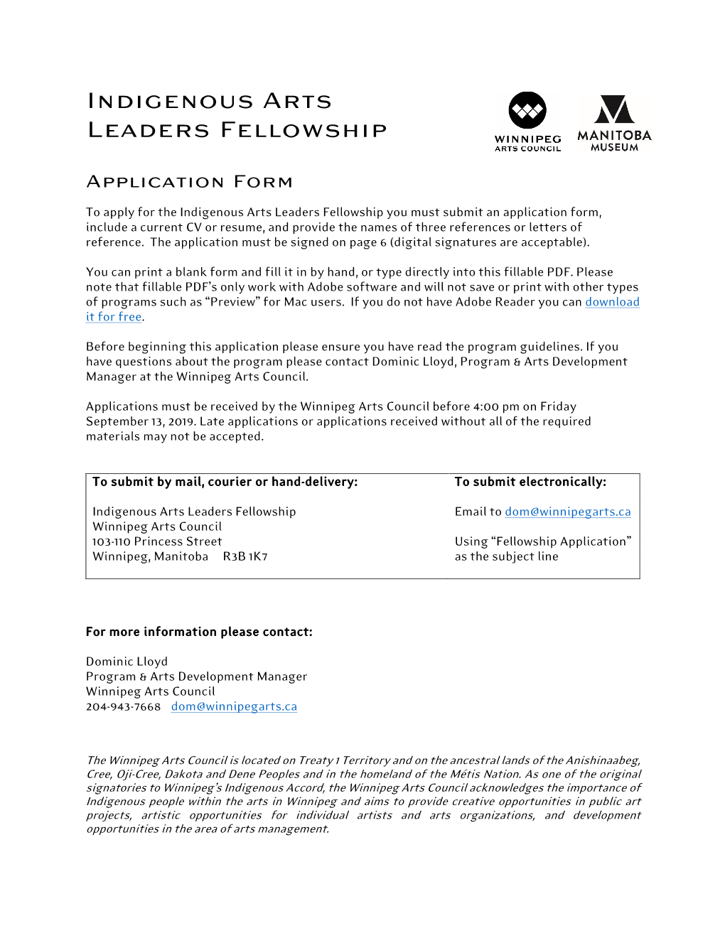 Indigenous Arts Leaders Fellowship