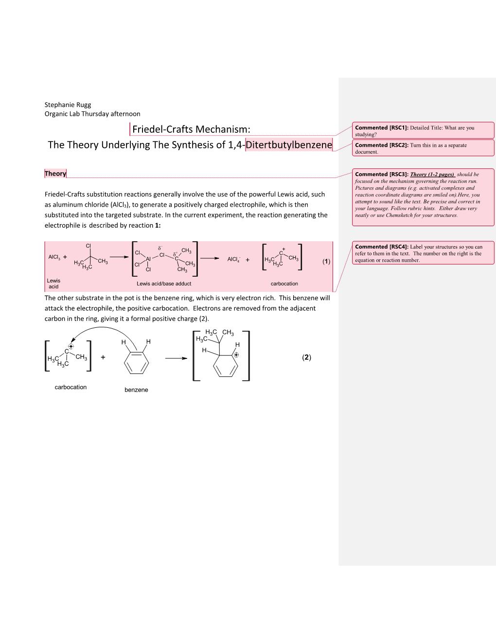 Synthesis Lab # 10: Nitration of Phenol