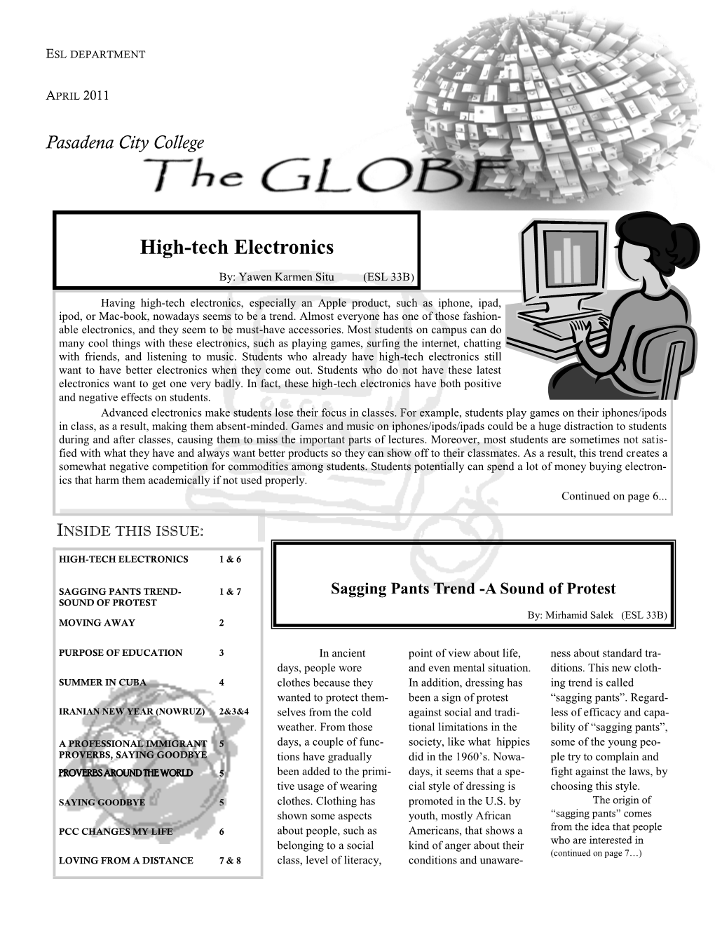 The Globe April 2011