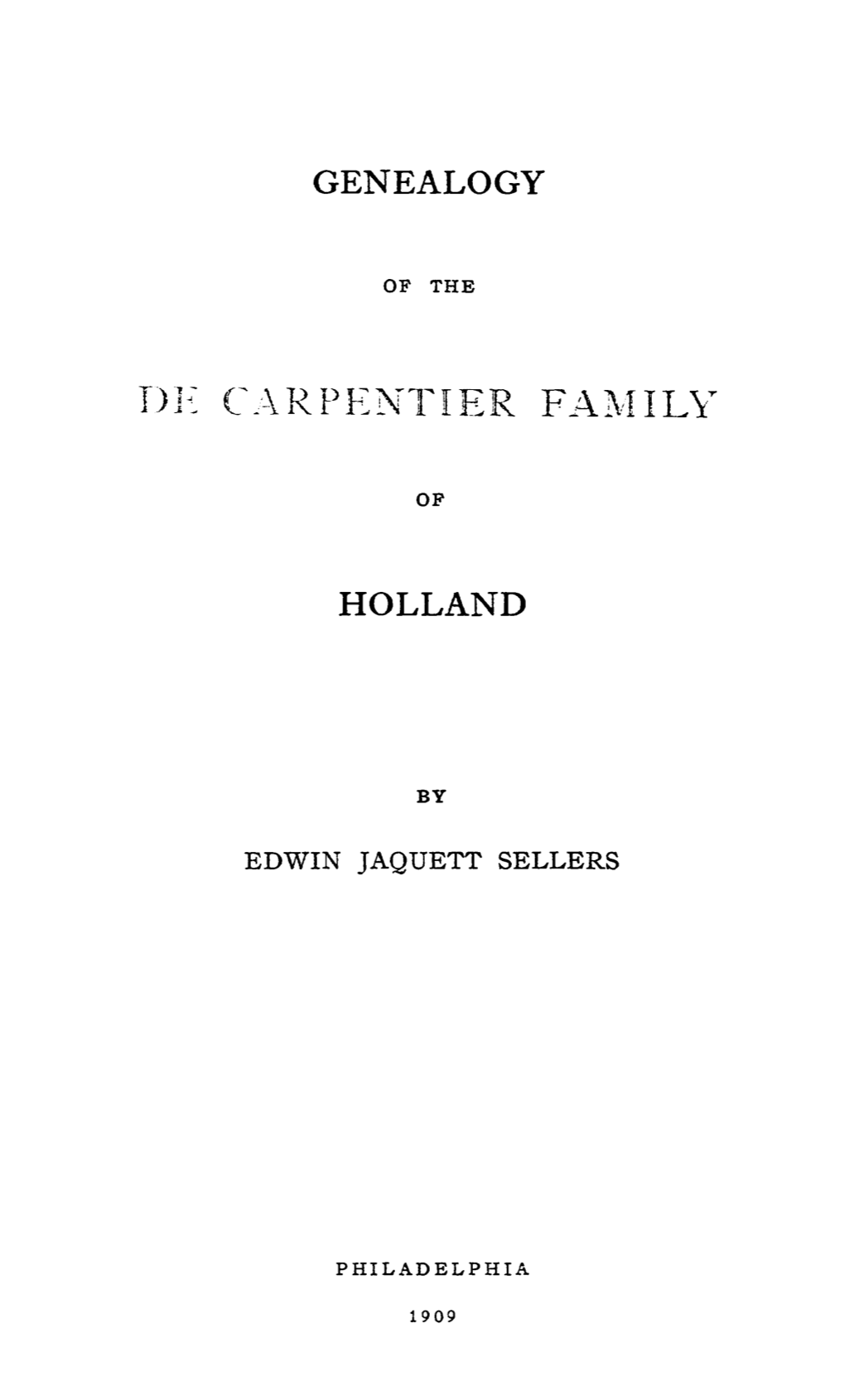Genealogy Holland