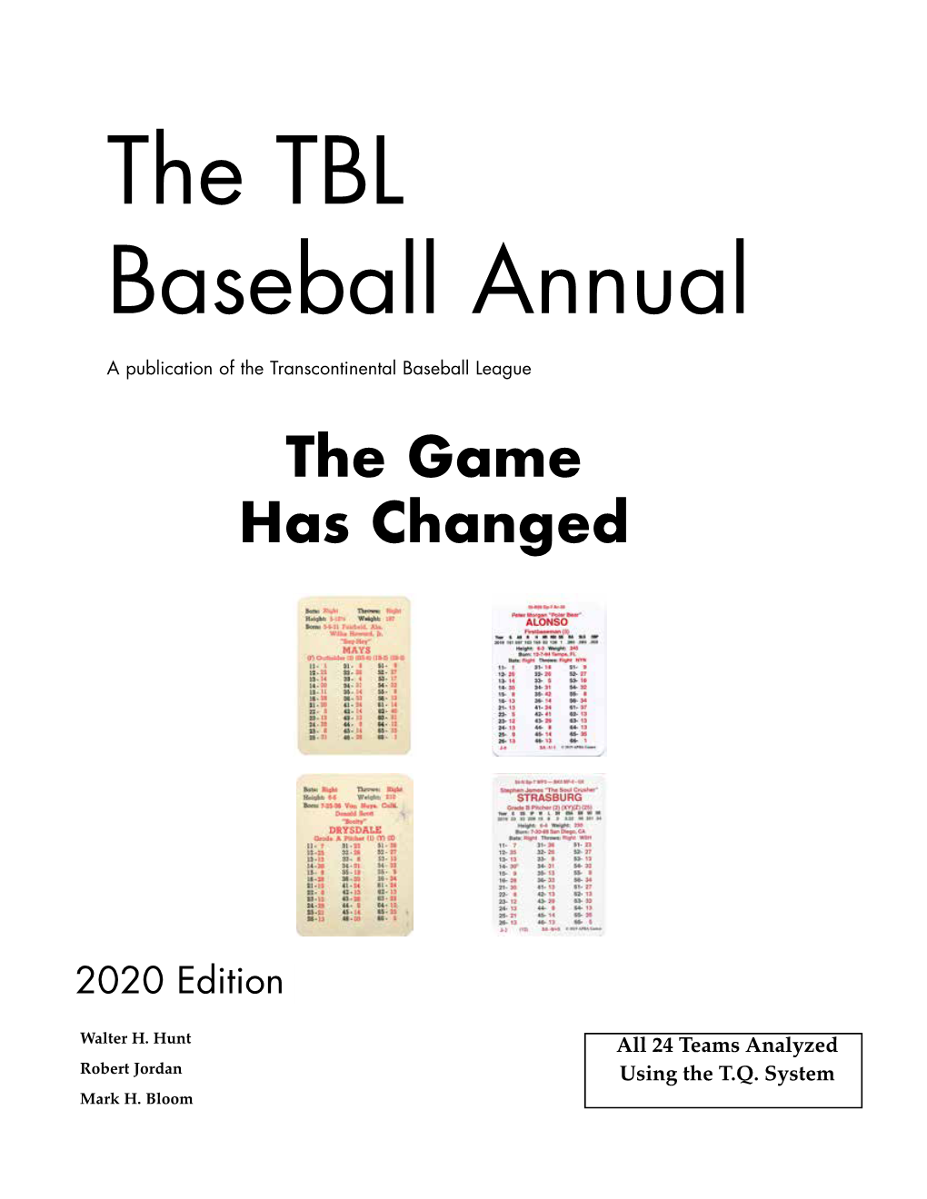 2020 TBL Annual 3 the TBL Baseball Annual