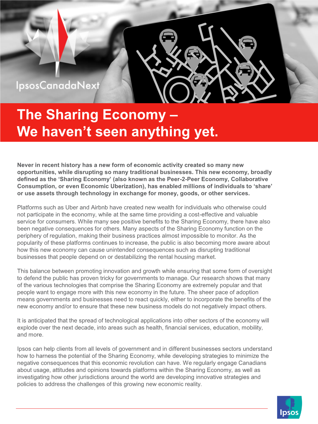 The Sharing Economy – We Haven’T Seen Anything Yet