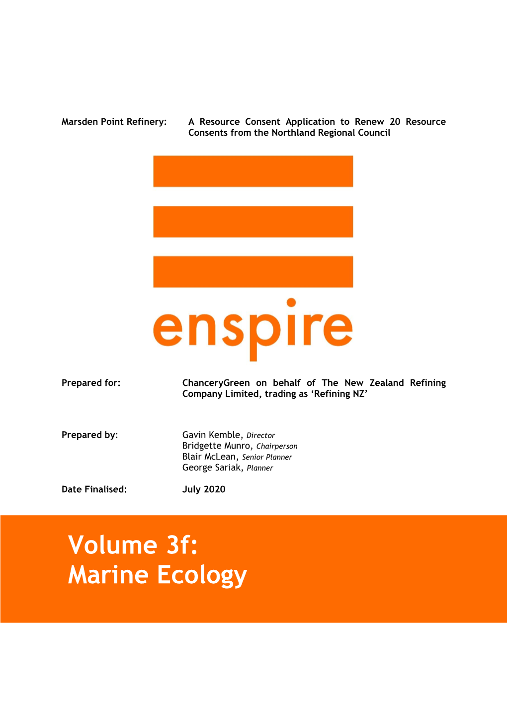 Marine Ecology