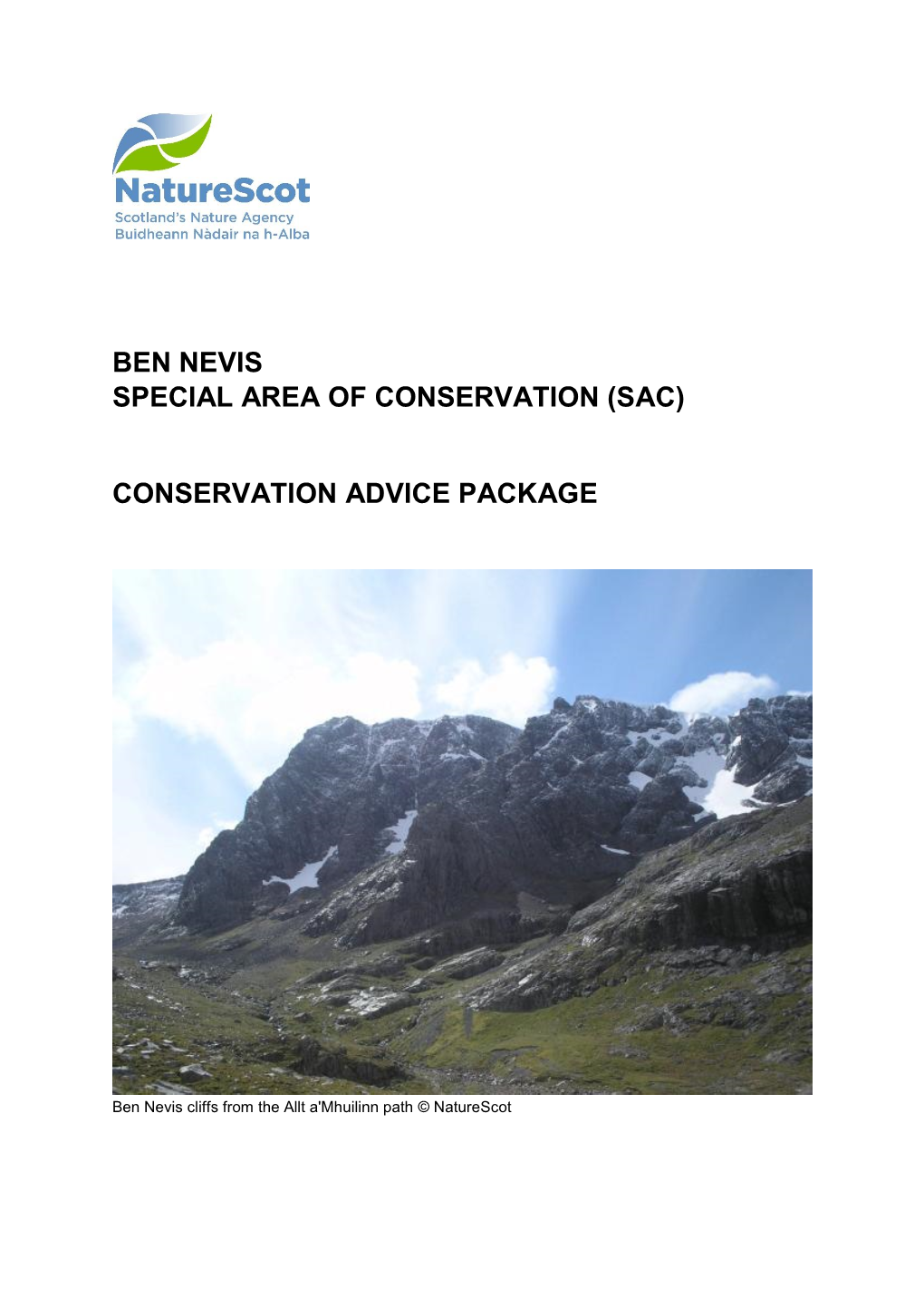 Conservation Advice Package