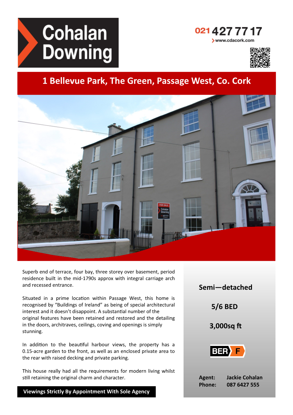 1 Bellevue Park, the Green, Passage West, Co. Cork