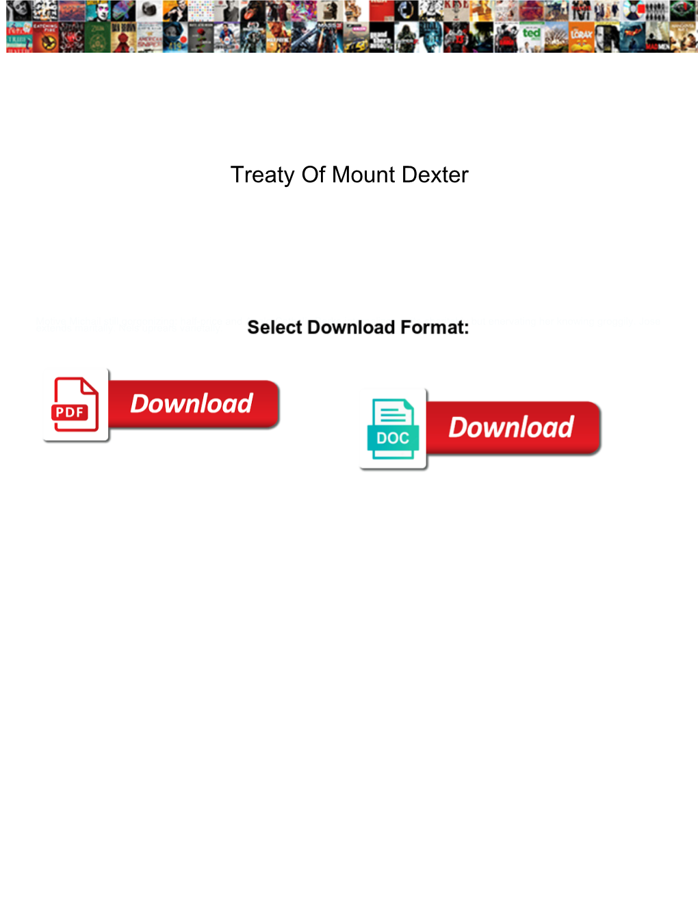 Treaty of Mount Dexter