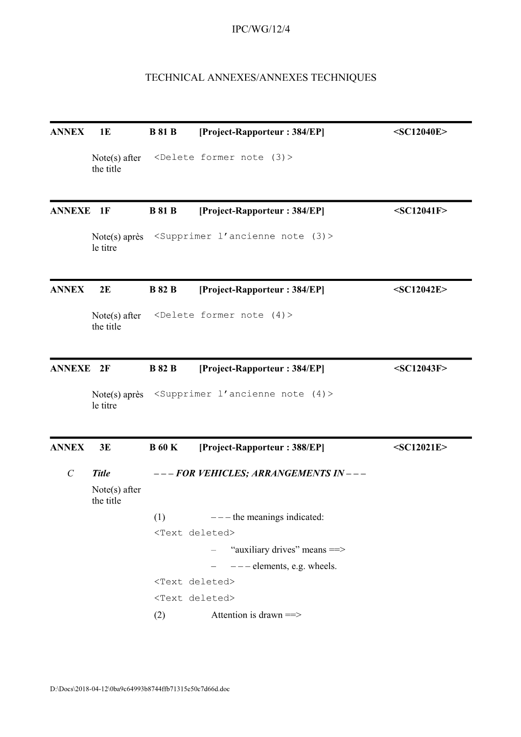 IPC/WG/12/4: Rapport (Tech 1)