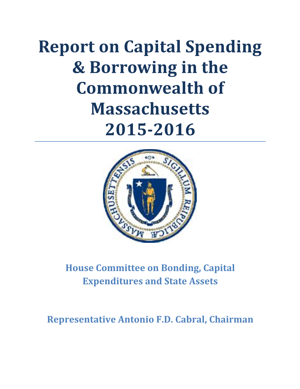 Report on Capital Spending & Borrowing in the Commonwealth Of