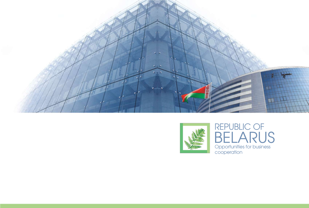 BELARUS Opportunities for Business Cooperation Справочное Издание Подписано В Печать 14.12.2009