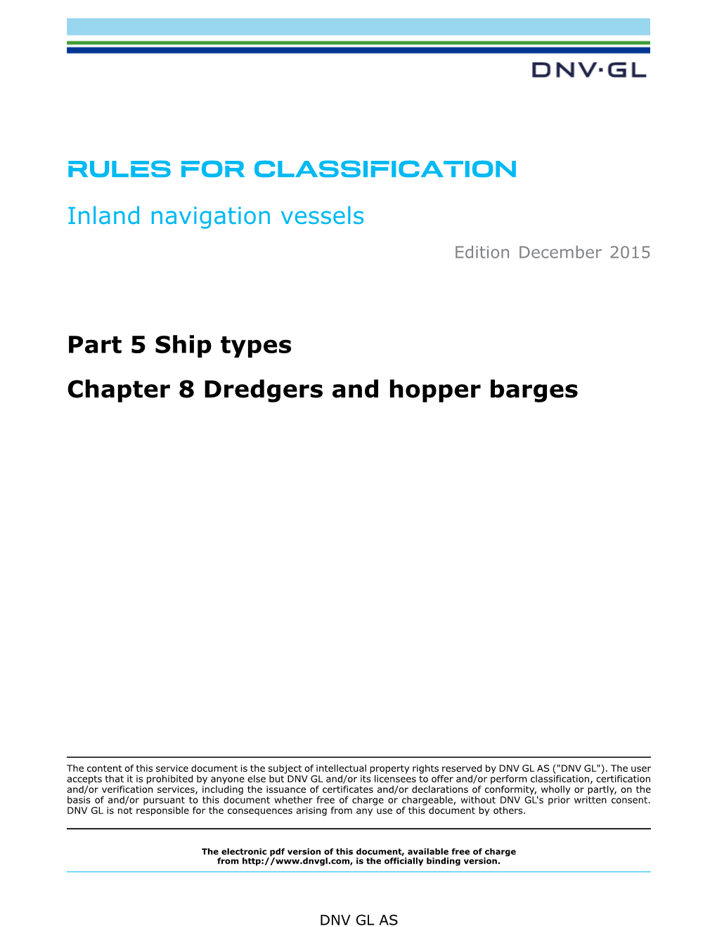 DNVGL-RU-INV-Pt5ch8 Dredgers and Hopper Barges