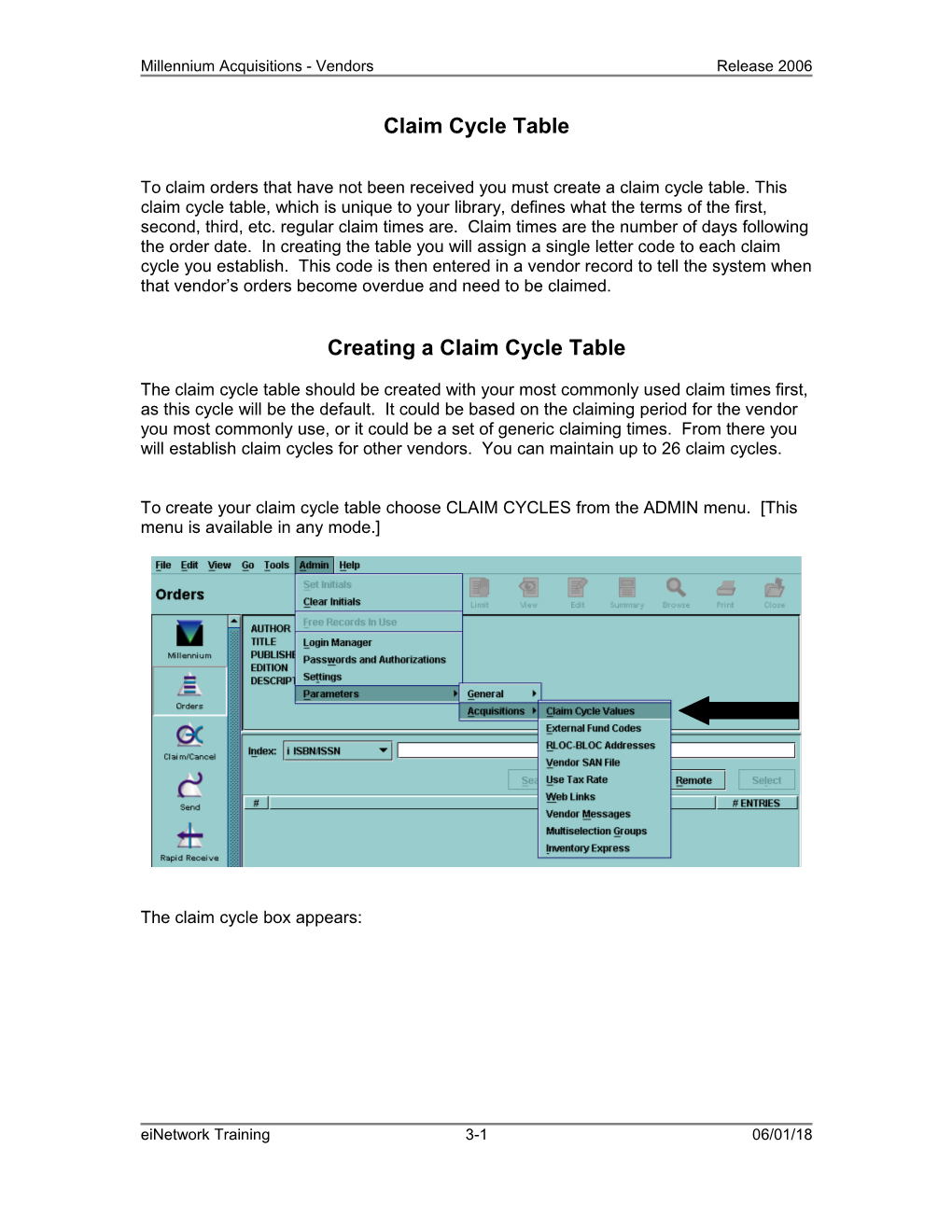 Millennium Acquisitions - Vendors Release 2006