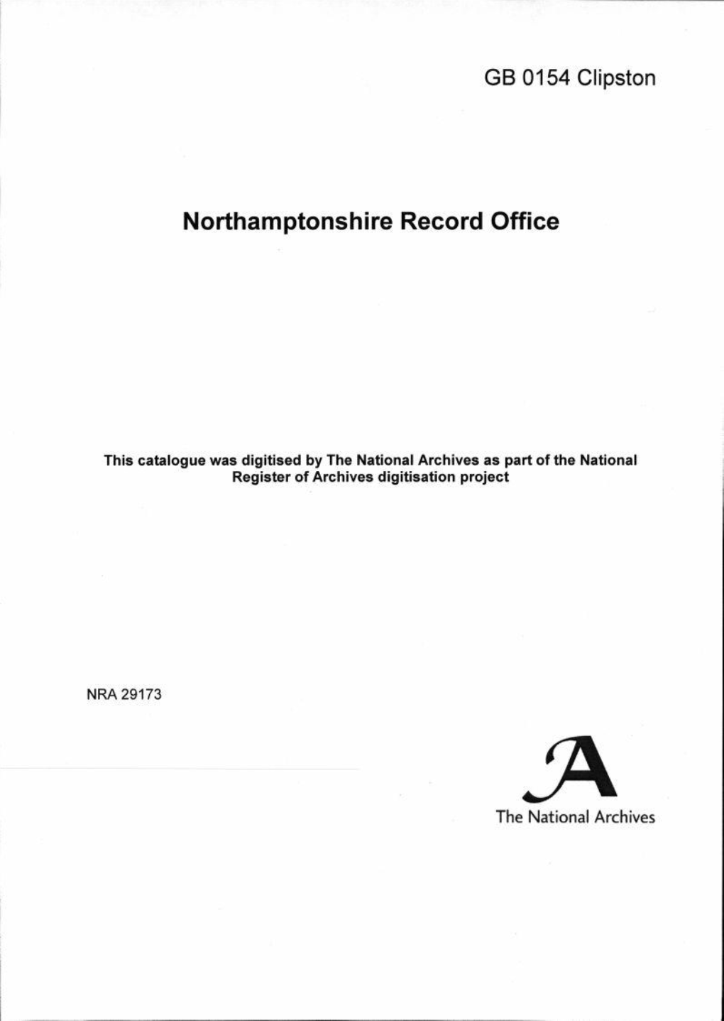 Northamptonshire Record Office