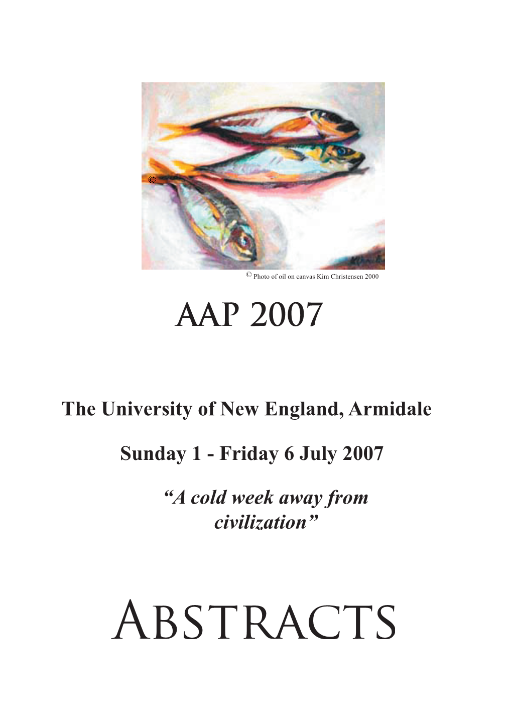 Abstracts CONTENTS