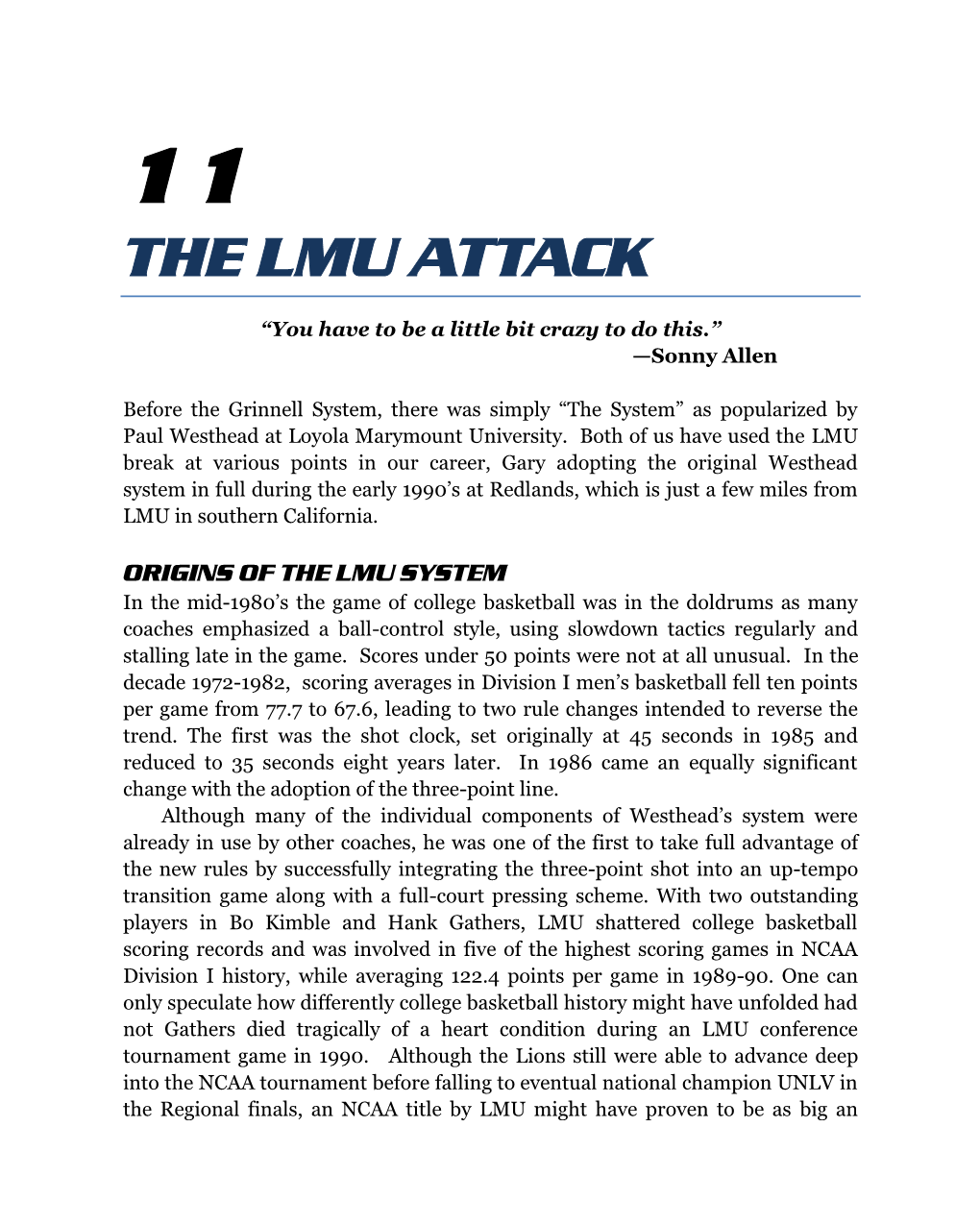 The Lmu Attack