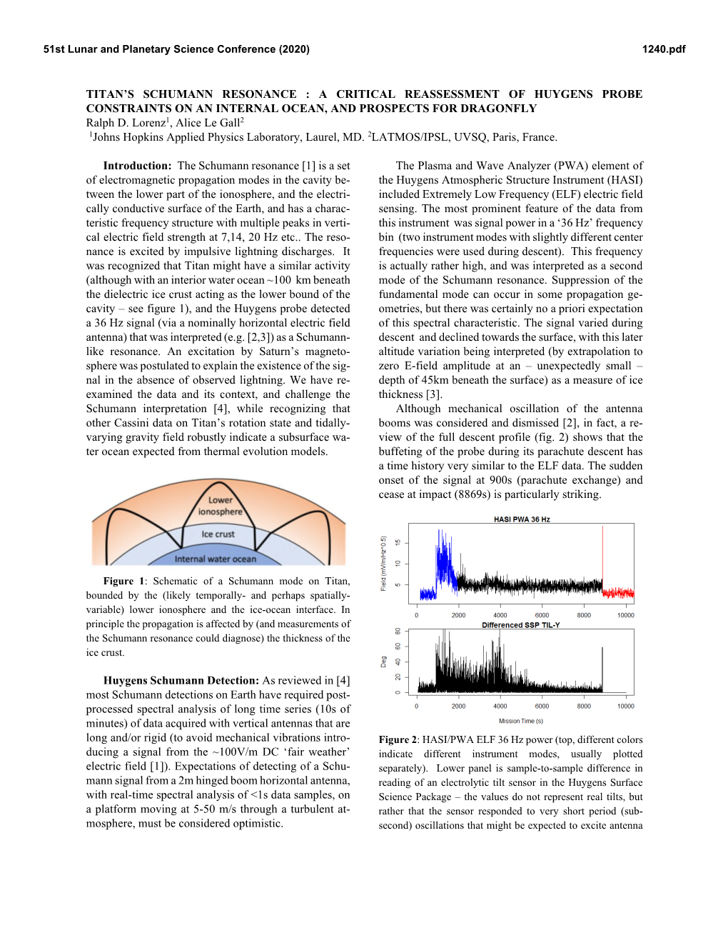 Titan's Schumann Resonance : a Critical Reassessment of Huygens Probe