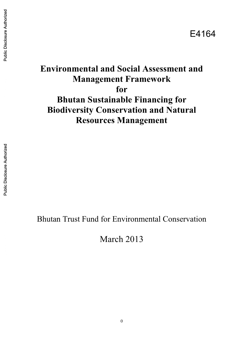 World Bank Document