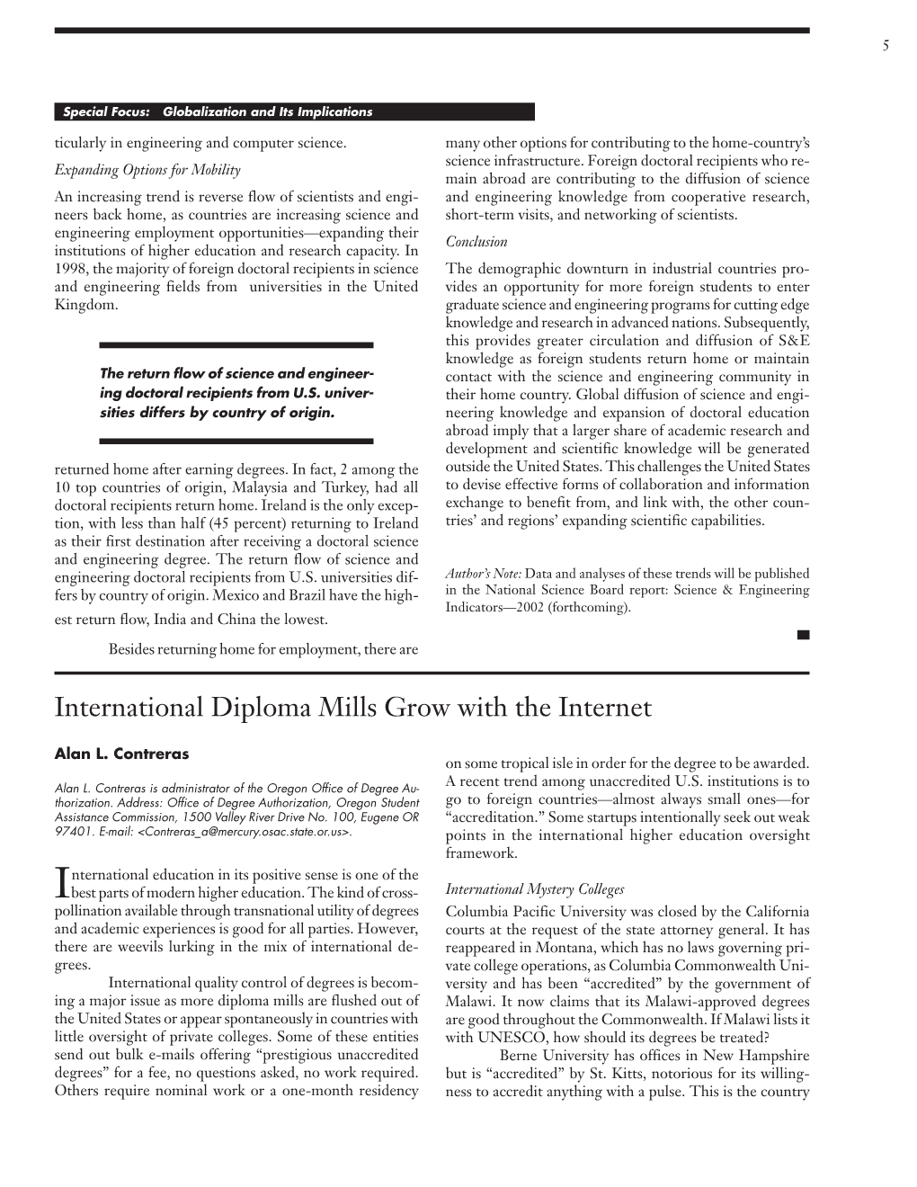 International Diploma Mills Grow with the Internet