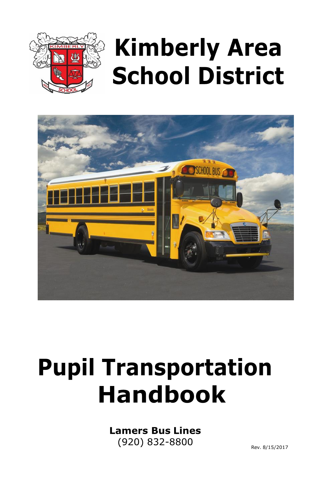 Pupil Transportation Handbook